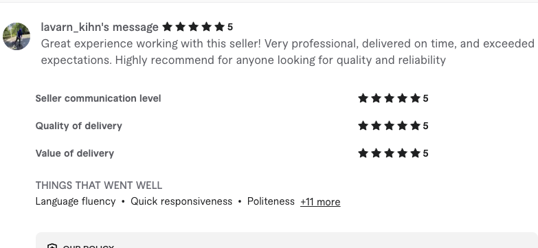 lavarn kihn - Testimonial